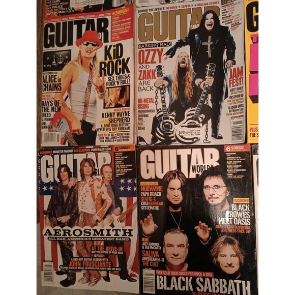 Guitar World Mixed Rock 74 Songs Sheet Music Magazines 1998-2001 Lot 16, Posters - Picture 5 of 12